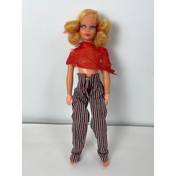 Mattel Other - Vintage 1969 Mattel Skipper Doll Taiwan Bendy Legs Eyelashes Pigtails‎ 9"